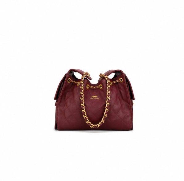 Mini Bag - Model: 25 Burgundy +Gift (Earrings)